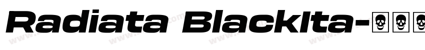 Radiata BlackIta字体转换
